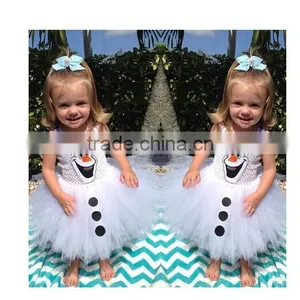 Wholesale Cheap Kids Girls Dresses Frozen Olaf Dress Outlet Outlet thumbnail-1