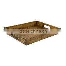 Environmental Shabby Chic Wooden Serving Tray With Handles Wholesale thumbnail-1