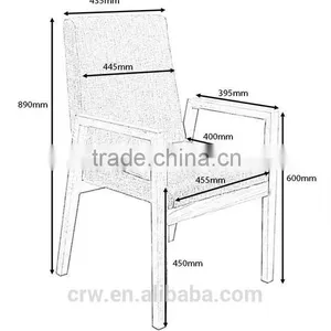 RCH-4165 Stylish Oak Dining Chair Wood Chair Seat Cushion thumbnail-6