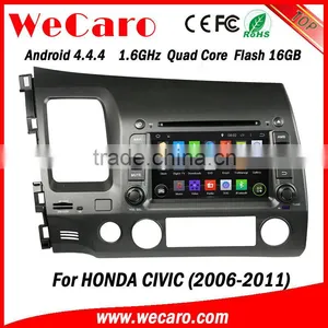 Wecaro Android 4.4.4 Car Dvd Player Touch Screen for Honda Civic Dashboard TV Tuner 2006 - 2011 thumbnail-1