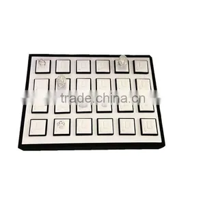 Mad in China Jewelry Ring Display Tray Leather Covered MDF Frame Promotion S1351 thumbnail-1