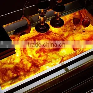 Commercial Furniture Stainless Steel With Plated Gold Modern Design KTV Coffee Table thumbnail-6