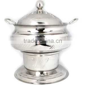 Steel Cheffing Dish, Wedding & Party Utensils, Food Serving Dish, Hot Keeping Dish, Catering Item, Hotel & Restaurant Utensils thumbnail-1