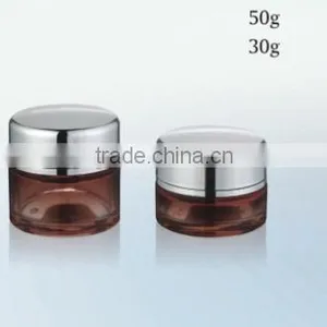 Wholesale Glass Cosmetic Bottle With Sliver Cap and Cosmetic Cream Jar thumbnail-3