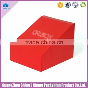 Good Quality Flock Printing Clear Plastic Retail Shoe Cardboard Packing Box Guangzhou thumbnail-2