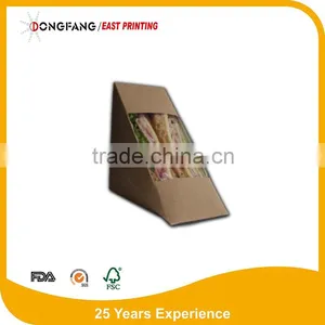 New Paper Sandwich Packgingbox Manufacturer Cheap Paper Sandwich Box thumbnail-3