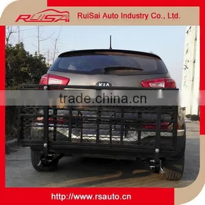 Hitch Mount Folding Luggage Carrier Basket With Waterproof Luggage Bag thumbnail-4