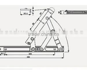 Heavy-duty Friction Stay for Top Hung Window thumbnail-4