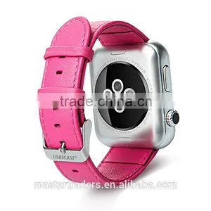 Original Jisoncase Genuine Leather Watch Band 38MM Buckle Watch Strap For Apple Watch MT-3409 thumbnail-6