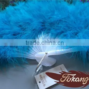 21 Piece Turkey Marabou And Peacock Feather Fan For Party Supplies thumbnail-3