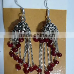 Red Aventurine Gemstone Earrings thumbnail-1