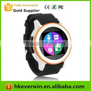 Leather Watch Band 500W Camera Bluetooth / GPS / WIFI 3G GSM Waterproof Android Smart Watch Phone thumbnail-2