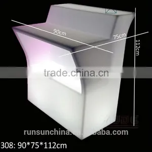 308# Hot Sale LED Bar Furniture Illuminated LED Middle Straight Bar Counter Design Quality Choice thumbnail-3
