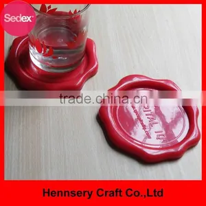 Metal Real Leahter Coasters With Gift Box thumbnail-1