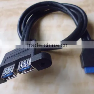 High Quality USB AF*2 TO 20P Housing 3.0 Cable thumbnail-5