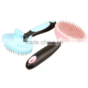 Pink/Blue Thick Pin Pet Fur Grooming Dog Comb Brush Shedding Tool thumbnail-1