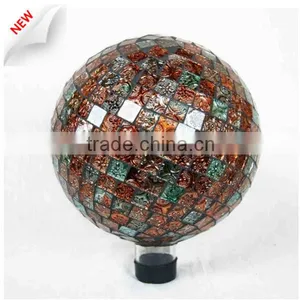 Garden Mosaic Open Glass Ball Pendant Lights thumbnail-3