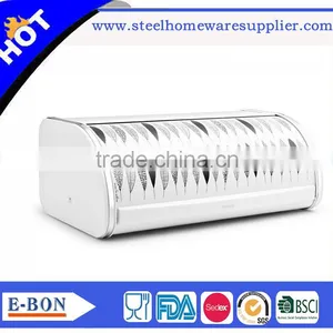 High Quality Stainless Steel White Color Bread Bin Bread Box for Sale thumbnail-4