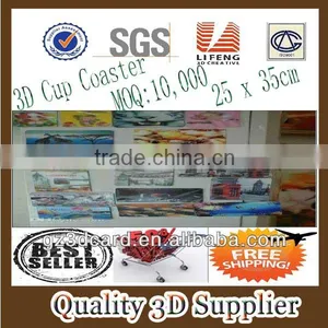 Guangzhou Lifeng Custom Made Soft PVC Unbreakable 3D Cup Coaster For Promotion Gift thumbnail-1