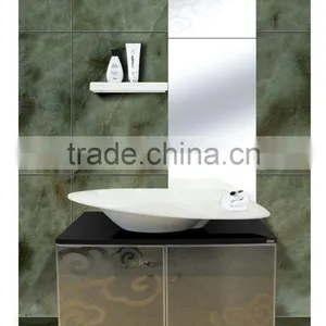 Lavatory Appliance(Wooden Bathroom Cabinet,Porcelain Wash Basin) thumbnail-1
