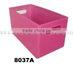 Handmade Square Pink Storage Basket Wholesale From CN thumbnail-1