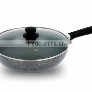 32/34CM Powder Coating Aluminum Wok thumbnail-1