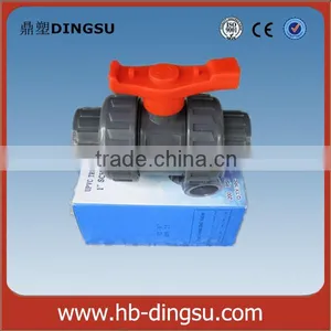 Manufacturer Plastic PVC Double Union Ball Valve for Water thumbnail-3
