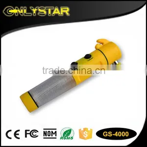 Onlystar GS-4000 5 in 1 Multifunction Emergency Safety Belt Cutter With 9+1 Led Car Flashlight thumbnail-1