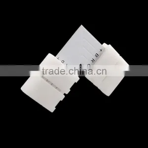 10mm L Shape 4Pin 5050 LED RGB String Solderless Connector thumbnail-1