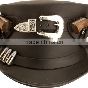 American-hat-makers-steampunk-hatter-peacekeeper-black-silver-bullet-band-PEACEKEEPER thumbnail-1