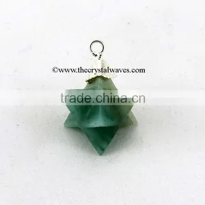 Green Aventurine Merkaba / Star Pendant thumbnail-1