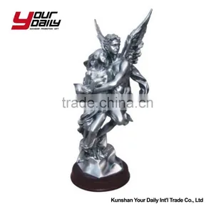Lady Clock Craft Polyresin Figurine for Gifts thumbnail-4