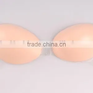 Ideal Fashions Reusable Push up Strapless Invisible Backless Adhesive Silicone Bra Strapless V Bra Silicone Invisible Bra Silico thumbnail-3