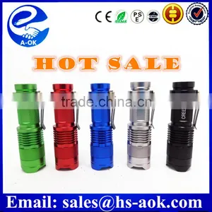3W 250LM Mini Adjustable Focus Zoom LED Flashlight Tactical Led Flashlight thumbnail-1