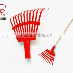 11 Teeth Red Colour Garden Golf Rake thumbnail-1