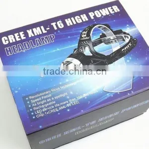 T80 Multifunction High Power Led Headlamp 10w Xml t6 Rechargeable 400 Lumen Headlamp Headlight thumbnail-2