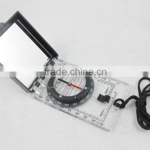 Map Mirror Compass With Built in Clinometer/Transparent Camping Map Compass Quality Choice thumbnail-2