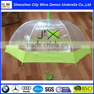 Wholesale Printed China Transparent Umbrellas With Plated Iron Ribs and Stick thumbnail-3