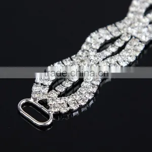 Five Parts Hot Bling Diamonde Bikini Silver Rhinestone Connectors Made in China B01721Y thumbnail-2