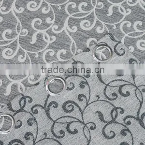 New Arrival Small Branches100% Polyester Linen Like Jacquard Curtain Fabric thumbnail-1