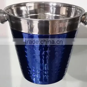 Ribbed Ice Bucket With Two Knob thumbnail-1