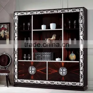 Living Room Furniture Frech Stlye Furniture Wooden Desktop Bookcase for Sale thumbnail-3