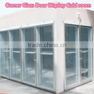 Corner Glass Doors Display Cold Room thumbnail-1