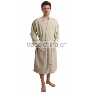 Huai'an Long Pajamas Waffle Bathrobe thumbnail-1