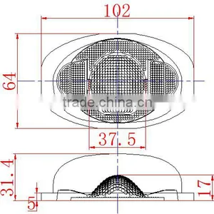 102mm COB Led Street Light Optical Glass Lens thumbnail-5