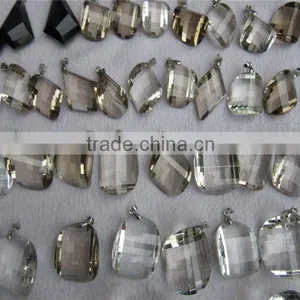 Wholesale Different Kinds of Natural Crystal Pendants Stone Quartz Pendants thumbnail-6