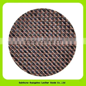 16028 Eco-friendly Hot-selling PU Leather Cup Coaster Promotional Gifts thumbnail-5