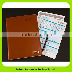 Custom Gift A4 Conference Handmade Leather Accordion File Folders thumbnail-6