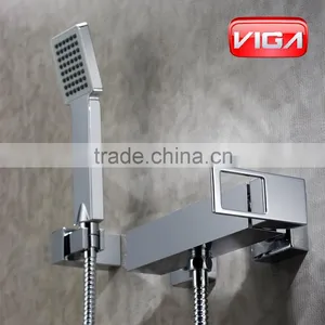 Single Cold and Hot Wash Basin Bath Mixer Faucet Wash Tub thumbnail-1