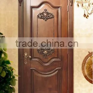 Carving Pattern Interior Solid Wooden Door thumbnail-3